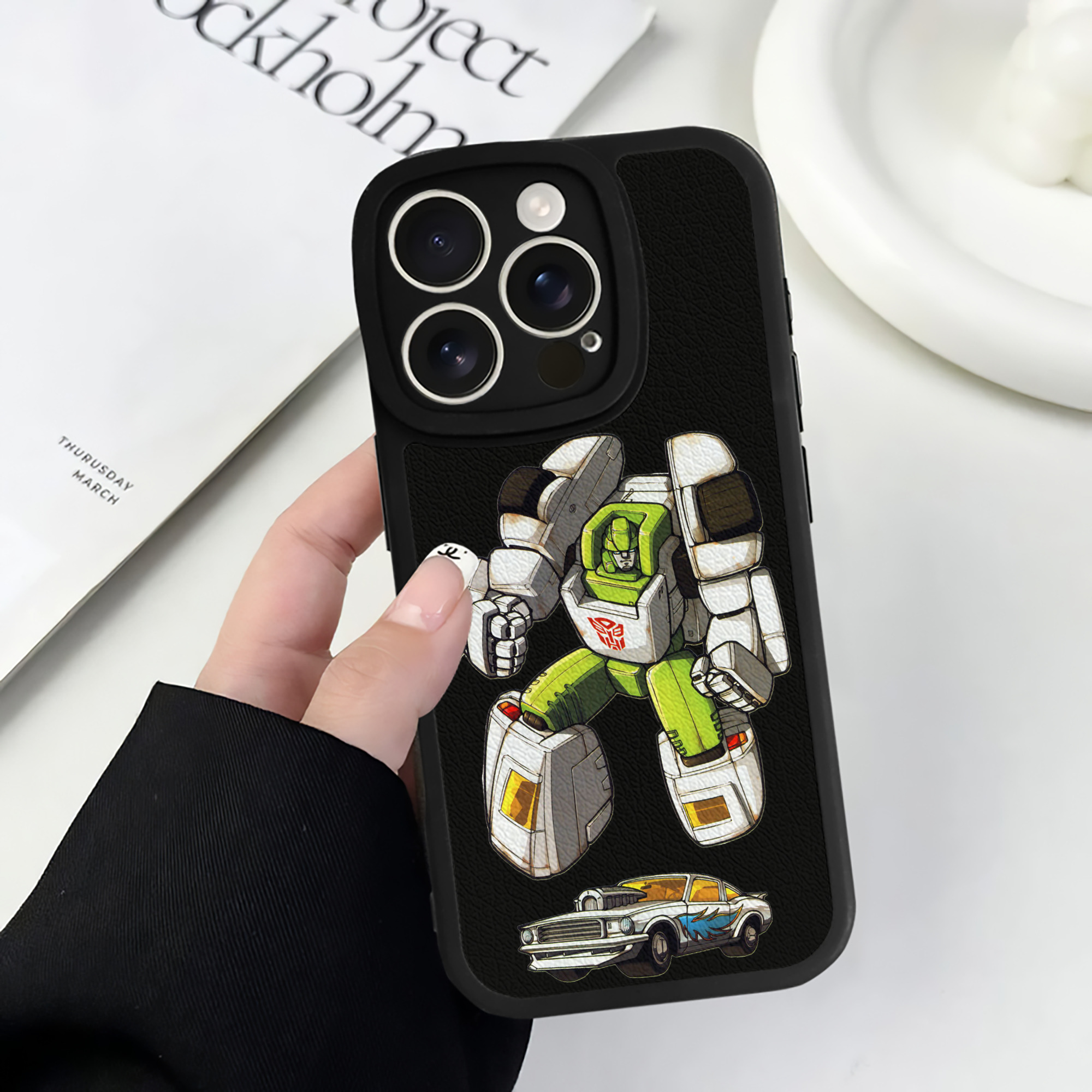 （画像用）  【iPhone 16シリーズ対応】シリコンスマホケース（レザー調） 材質：シリコン